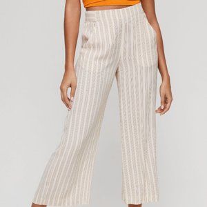 NWT Wilfred Faun Pant - white pinstripe size L